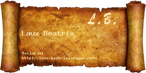 Laux Beatrix névjegykártya